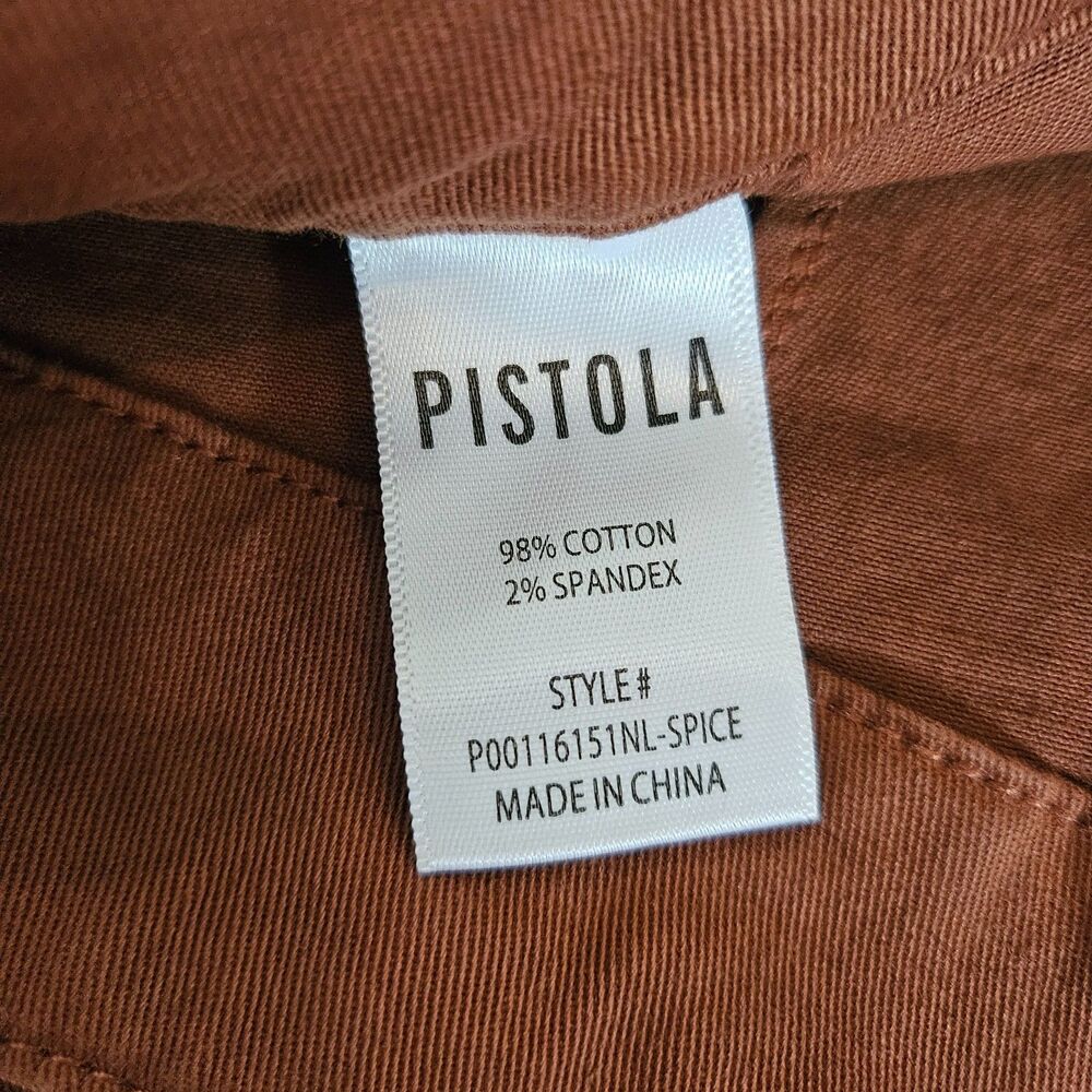 NWT Pistola Penny Super High Rise Wide Leg Pants Womens 30 in Spice Stretch Boho - Picture 5 of 6